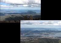  Australia's second oldest city, Hobart center is at the lower right